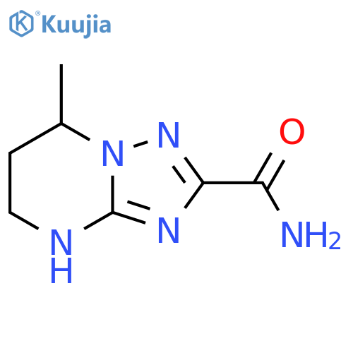 7-methyl-4H,5H,6H,7H-1,2,4triazolo1,5-apyrimidine-2-carboxamide structure