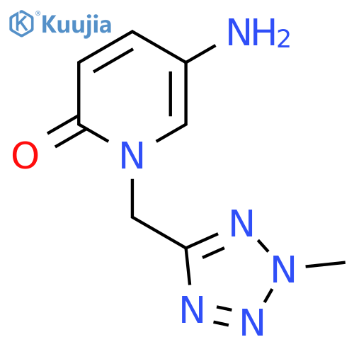 5-amino-1-(2-methyl-2H-1,2,3,4-tetrazol-5-yl)methyl-1,2-dihydropyridin-2-one structure