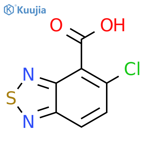 5-Chloro-2,1,3-benzothiadiazole-4-carboxylic acid structure