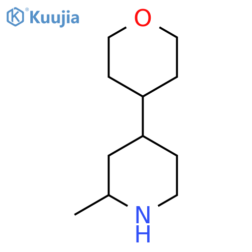 2-methyl-4-(oxan-4-yl)piperidine structure