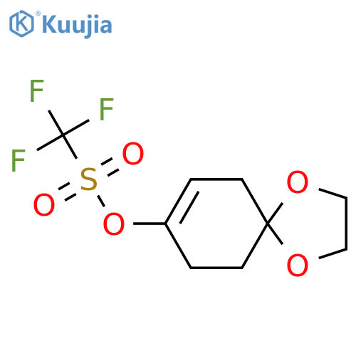 1,4-Dioxaspiro4.5dec-7-en-8-yl trifluoromethanesulfonate structure
