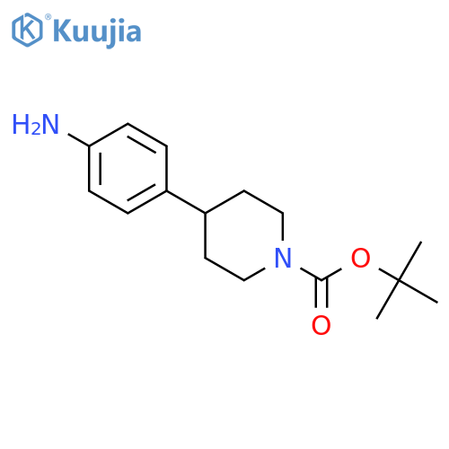 Tert-butyl 4-(4-aminophenyl)piperidine-1-carboxylate structure