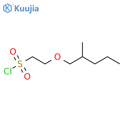 2-(2-methylpentyl)oxyethane-1-sulfonyl chloride structure