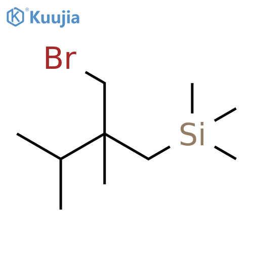 Silane, [2-(bromomethyl)-2,3-dimethylbutyl]trimethyl- structure