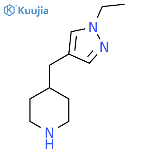 4-(1-ethyl-1H-pyrazol-4-yl)methylpiperidine structure