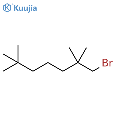 Heptane, 1-bromo-2,2,6,6-tetramethyl- structure