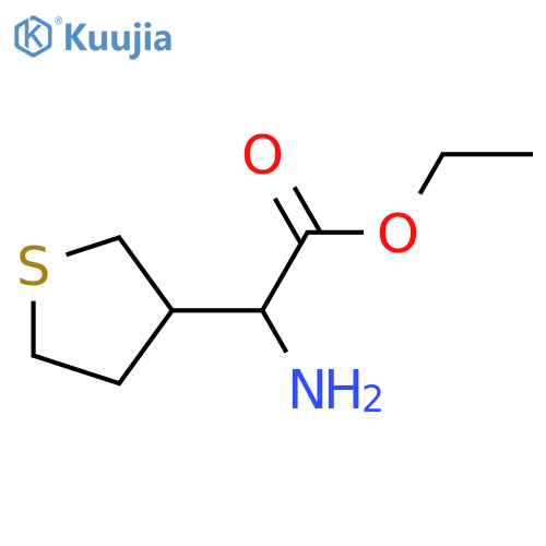ethyl 2-amino-2-(thiolan-3-yl)acetate structure