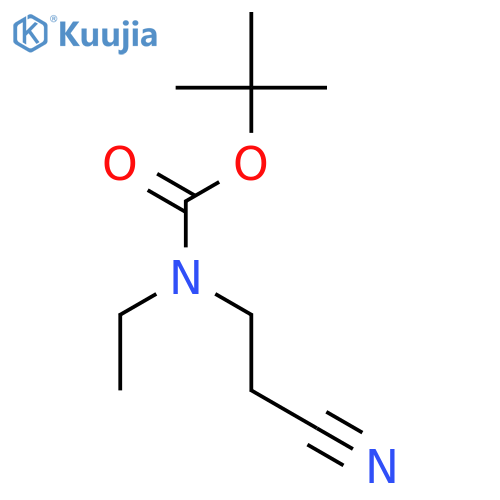 (2-Cyanoethyl)ethyl-carbamic Acid tert-Butyl Ester structure