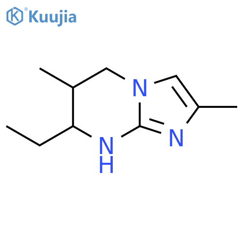 7-ethyl-2,6-dimethyl-5H,6H,7H,8H-imidazo1,2-apyrimidine structure
