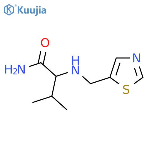 3-methyl-2-{(1,3-thiazol-5-yl)methylamino}butanamide structure