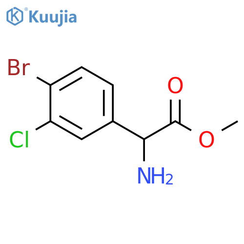 methyl 2-amino-2-(4-bromo-3-chlorophenyl)acetate structure