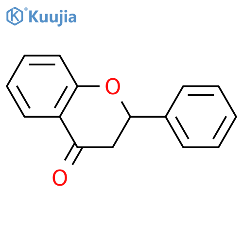(2S)-2-phenyl-3,4-dihydro-2H-1-benzopyran-4-one structure