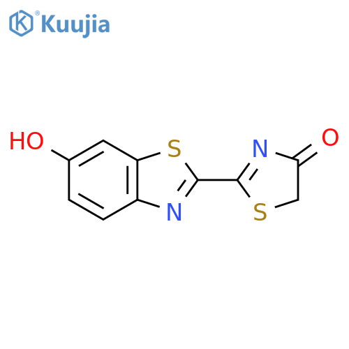 2-(6-hydroxy-1,3-benzothiazol-2-yl)-1,3-thiazol-4(5H)-one structure