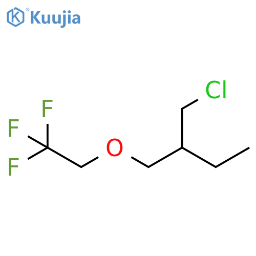 Butane, 2-(chloromethyl)-1-(2,2,2-trifluoroethoxy)- structure