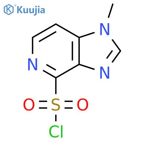 1-methyl-1H-imidazo4,5-cpyridine-4-sulfonyl chloride structure