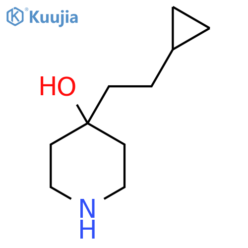4-(2-cyclopropylethyl)piperidin-4-ol structure