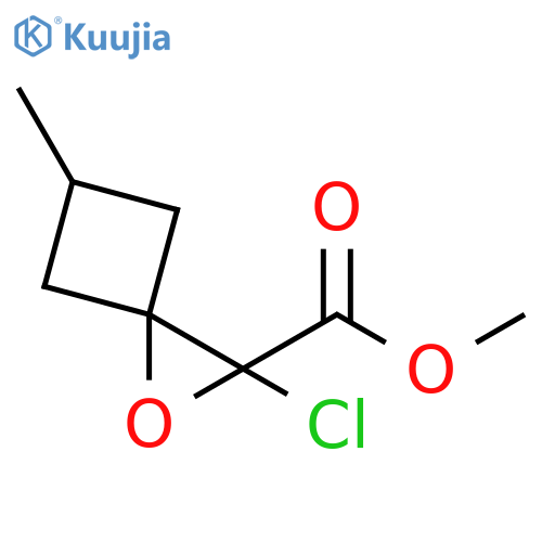 1-Oxaspiro[2.3]hexane-2-carboxylic acid, 2-chloro-5-methyl-, methyl ester structure