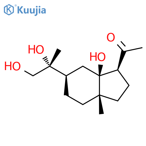 Ethanone,1-[(1S,3aS,6R,7aS)-6-[(1R)-1,2-dihydroxy-1-methylethyl]octahydro-7a-hydroxy-3a-methyl-1H-inden-1-yl]- structure