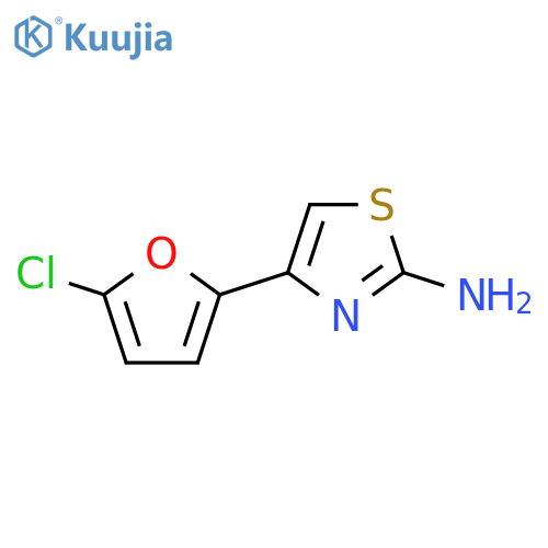 4-(5-chlorofuran-2-yl)-1,3-thiazol-2-amine structure