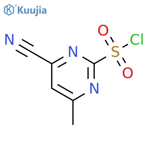 4-cyano-6-methylpyrimidine-2-sulfonyl chloride structure