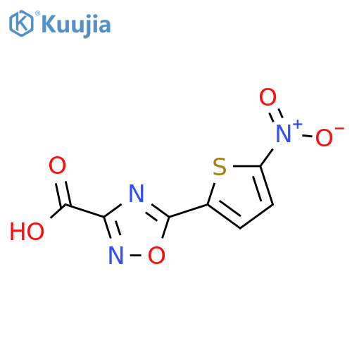 5-(5-nitrothiophen-2-yl)-1,2,4-oxadiazole-3-carboxylic acid structure