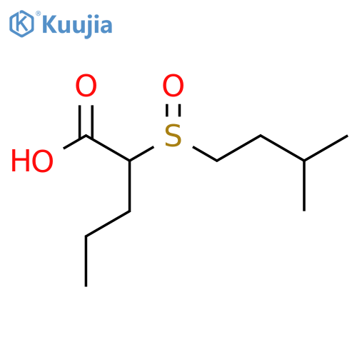 2-(3-Methylbutanesulfinyl)pentanoic acid structure