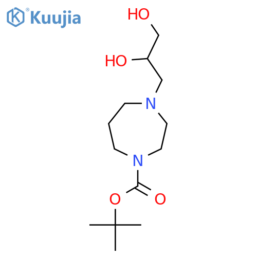 Tert-butyl 4-(2,3-dihydroxypropyl)-1,4-diazepane-1-carboxylate structure