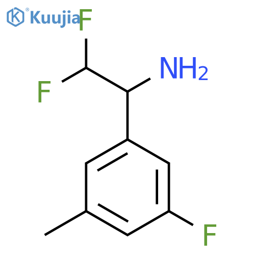 2,2-Difluoro-1-(3-fluoro-5-methylphenyl)ethan-1-amine structure