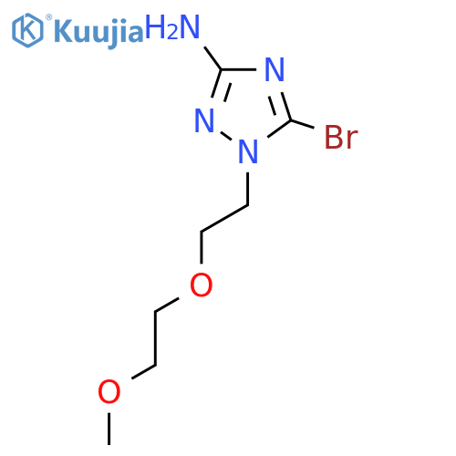 5-bromo-1-2-(2-methoxyethoxy)ethyl-1H-1,2,4-triazol-3-amine structure
