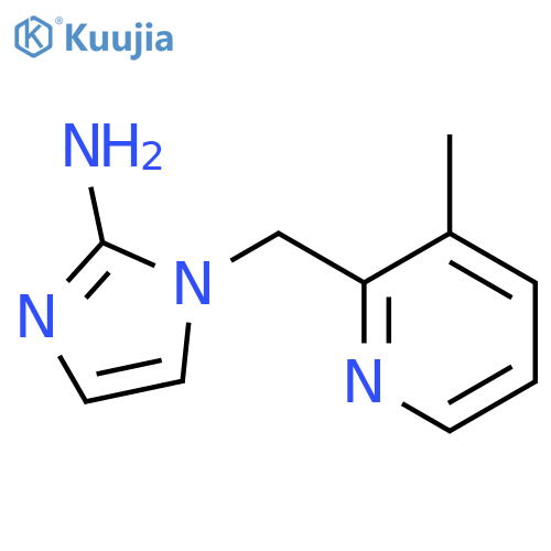 1-(3-methylpyridin-2-yl)methyl-1H-imidazol-2-amine structure