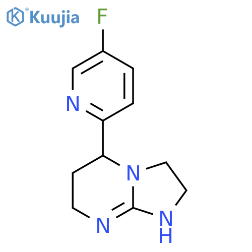 5-fluoro-2-{2H,3H,5H,6H,7H,8H-imidazo1,2-apyrimidin-5-yl}pyridine structure