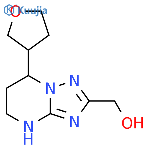 7-(oxolan-3-yl)-4H,5H,6H,7H-1,2,4triazolo1,5-apyrimidin-2-ylmethanol structure