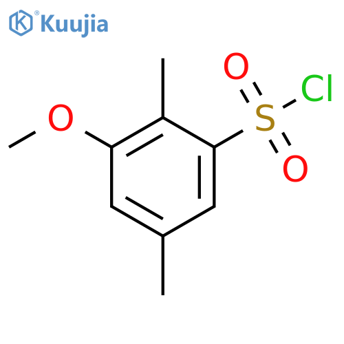 3-methoxy-2,5-dimethylbenzene-1-sulfonyl chloride structure