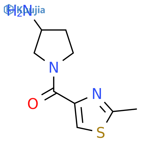 (3-Aminopyrrolidin-1-yl)(2-methylthiazol-4-yl)methanone structure