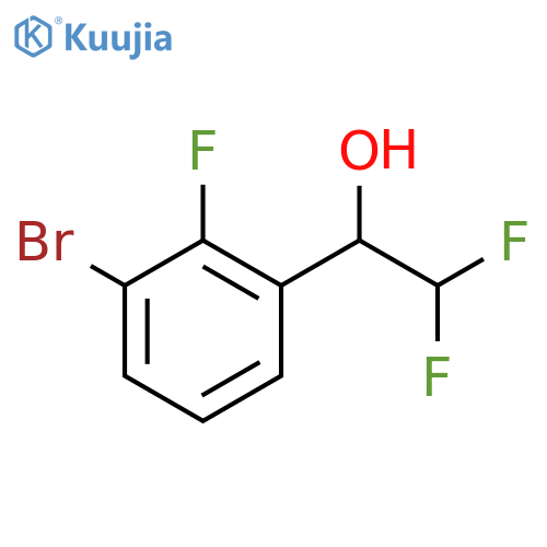 1-(3-bromo-2-fluorophenyl)-2,2-difluoroethan-1-ol structure