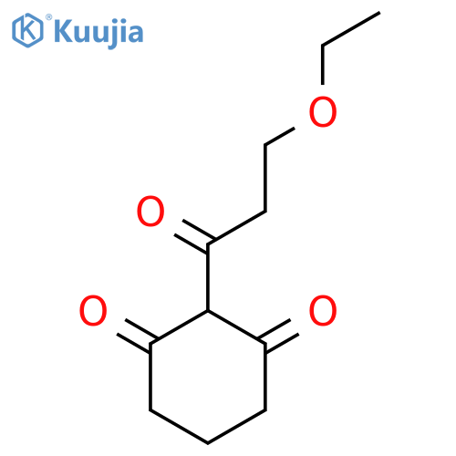 2-(3-ethoxypropanoyl)cyclohexane-1,3-dione structure
