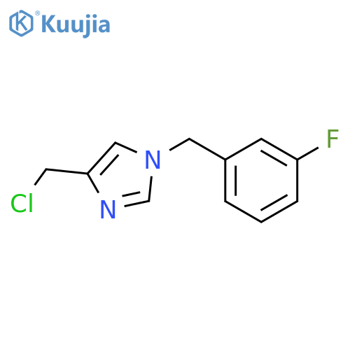 4-(chloromethyl)-1-(3-fluorobenzyl)-1H-imidazole structure