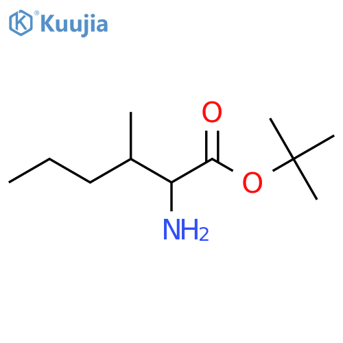 Tert-butyl 2-amino-3-methylhexanoate structure