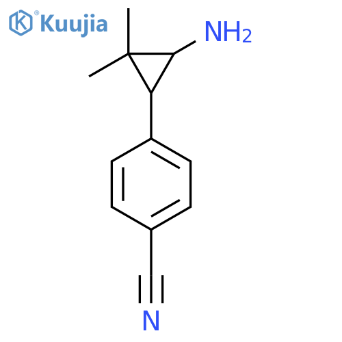 4-(3-amino-2,2-dimethylcyclopropyl)benzonitrile structure