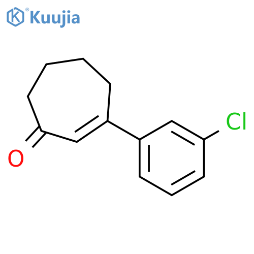 2-Cyclohepten-1-one, 3-(3-chlorophenyl)- structure