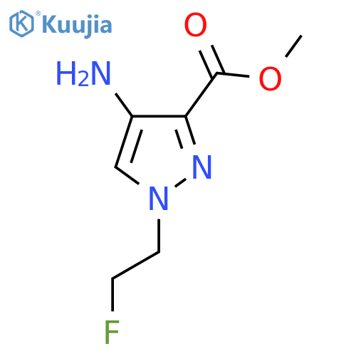 methyl 4-amino-1-(2-fluoroethyl)-1H-pyrazole-3-carboxylate structure