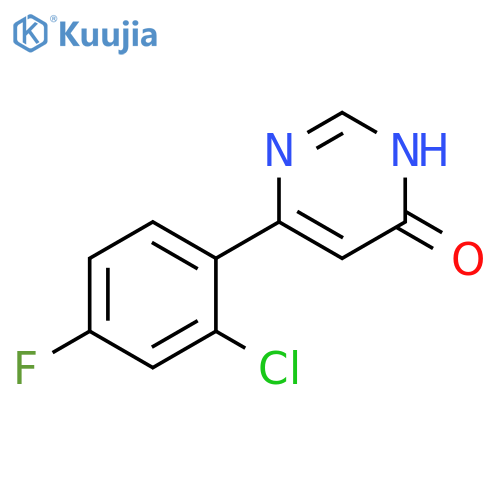 6-(2-chloro-4-fluorophenyl)pyrimidin-4-ol structure
