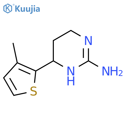 6-(3-Methylthiophen-2-yl)-1,4,5,6-tetrahydropyrimidin-2-amine structure