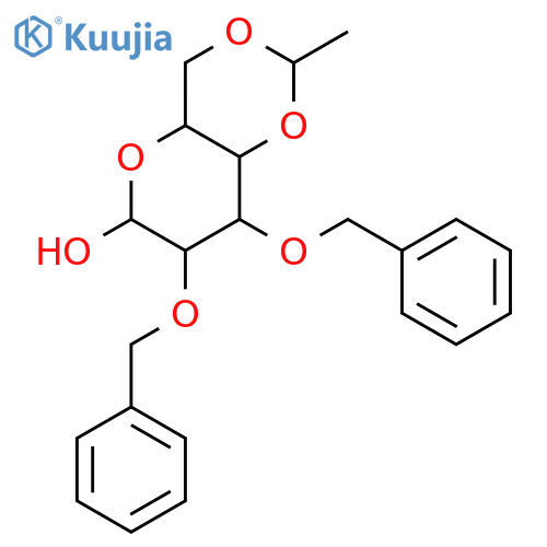 (4AR,6R,7R,8S,8aR)-7,8-Bis(benzyloxy)-2-methyl-hexahydropyrano3,2-d1,3dioxin-6-ol structure
