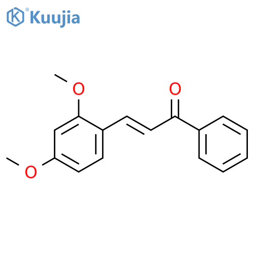 (2E)-3-(2,4-dimethoxyphenyl)-1-phenylprop-2-en-1-one structure