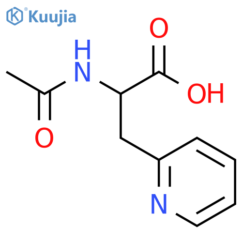 2-Pyridinepropanoic acid, α-(acetylamino)- (9CI) structure