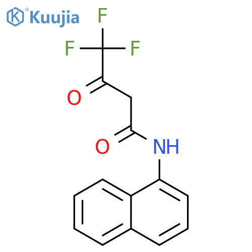 Butanamide,4,4,4-trifluoro-N-1-naphthalenyl-3-oxo- structure