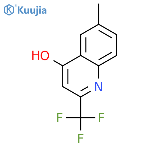 4-Hydroxy-6-methyl-2-(trifluoromethyl)quinoline structure