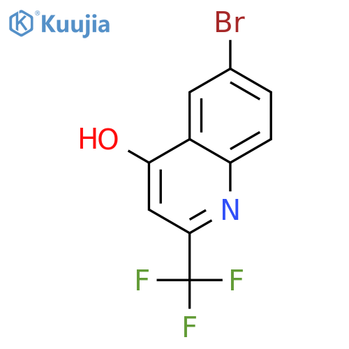 6-bromo-2-(trifluoromethyl)quinolin-4-ol structure