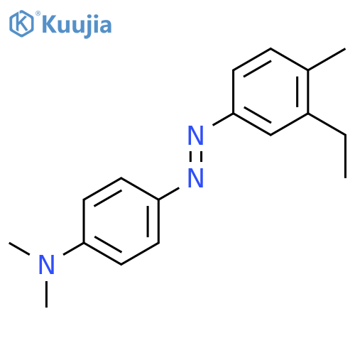 Benzenamine,4-[2-(3-ethyl-4-methylphenyl)diazenyl]-N,N-dimethyl- structure